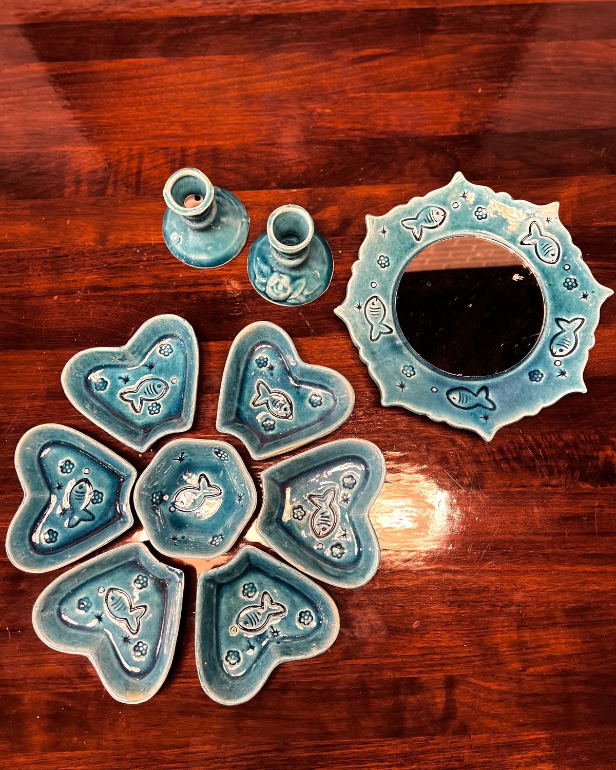 Haftsin Set, Size: Small Heart Shape