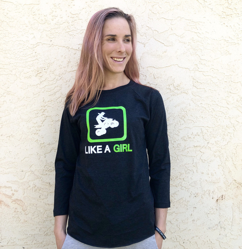 QUAD Like A Girl Baseball Tee