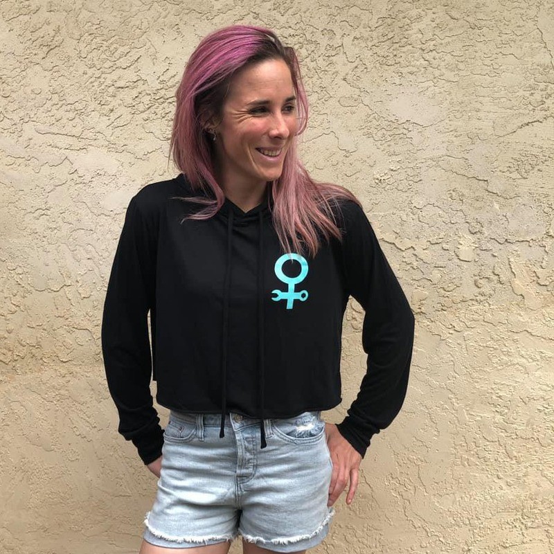 LOGO Crop Hoodie