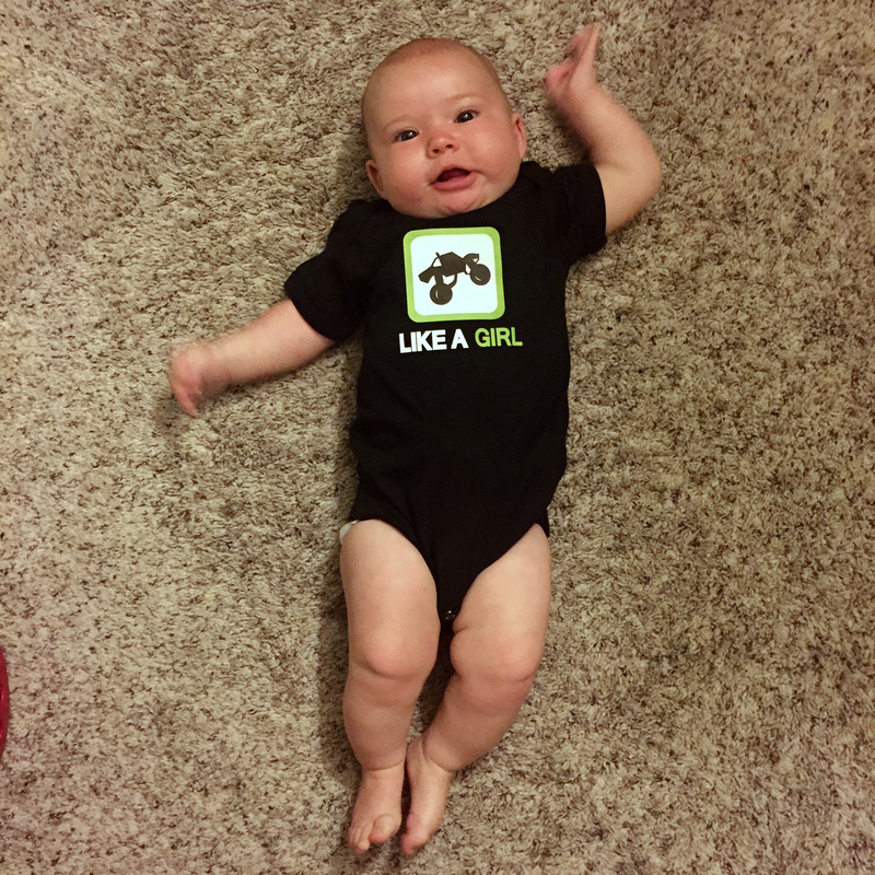 4 LINK Like A Girl Onesie
