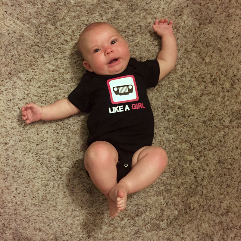 JEEP Like A Girl Onesie