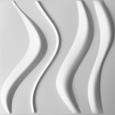 Panel PVC 3D Caja 20 Piezas. Color blanco o negro Mate