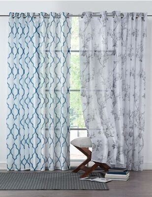 CORTINAS TIPO LINO ESTAMPADAS