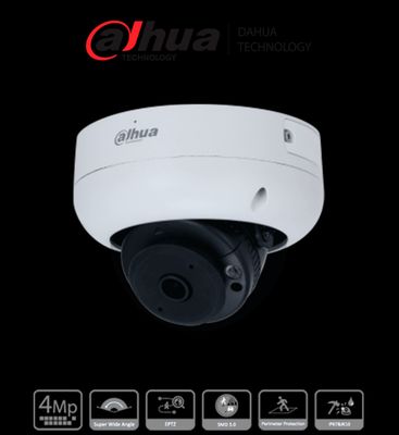 DAHUA IPC-HDBW3441R-AS-P - Cámara IP Domo Antivandálica Resolución de 4 MP