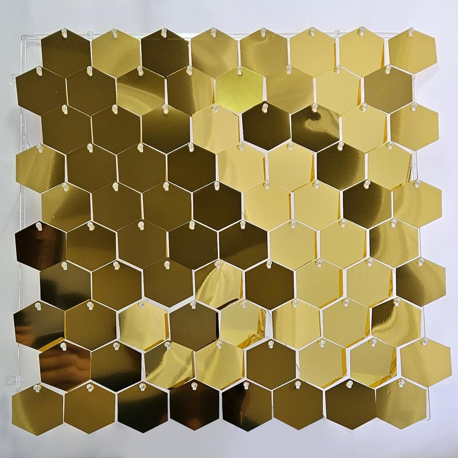 Panel 4D  Decorativo Lentejuela Hexagonal - Caja 30 Piezas