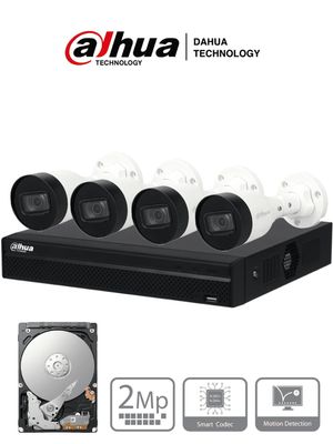Kit IP de 4 Camaras / Incluye Disco Duro de 1 TB