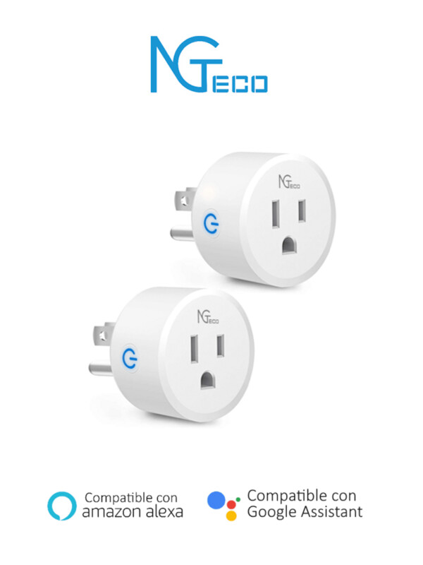Paquete de 2 Contactos Inteligentes Wifi / Control Remoto vía App