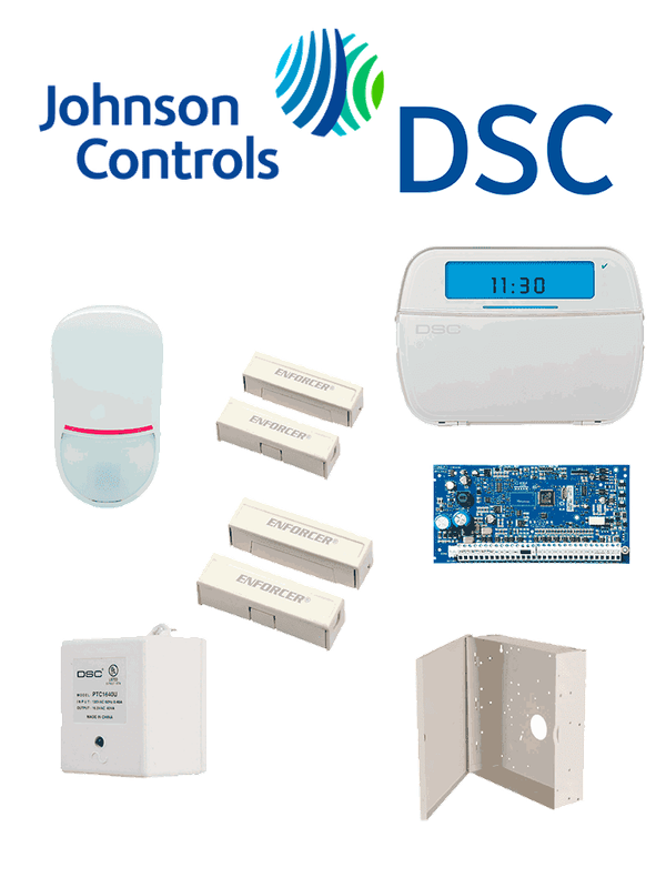 Paquete SERIE NEO con panel HS2032 de 8 zonas cableadas expandible a 32