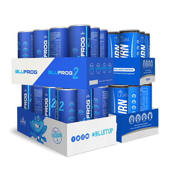 LIMU LEAN ® BURN &amp; BLU FROG 2® Combo (24 each - 48 cans total)
