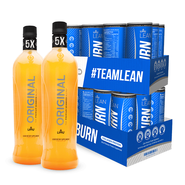 LIMU ORIGINAL® &amp; LIMU LEAN® BURN Combo (2 bottles 24 cans)