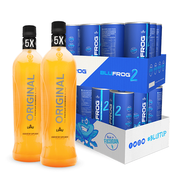 LIMU ORIGINAL® &amp; BLU FROG 2® Combo (2 bottles 24 cans)