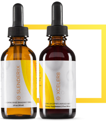 Slenderiix &amp; Xceler8 (Slenderiiz) - 2-Pack - Weight loss drops