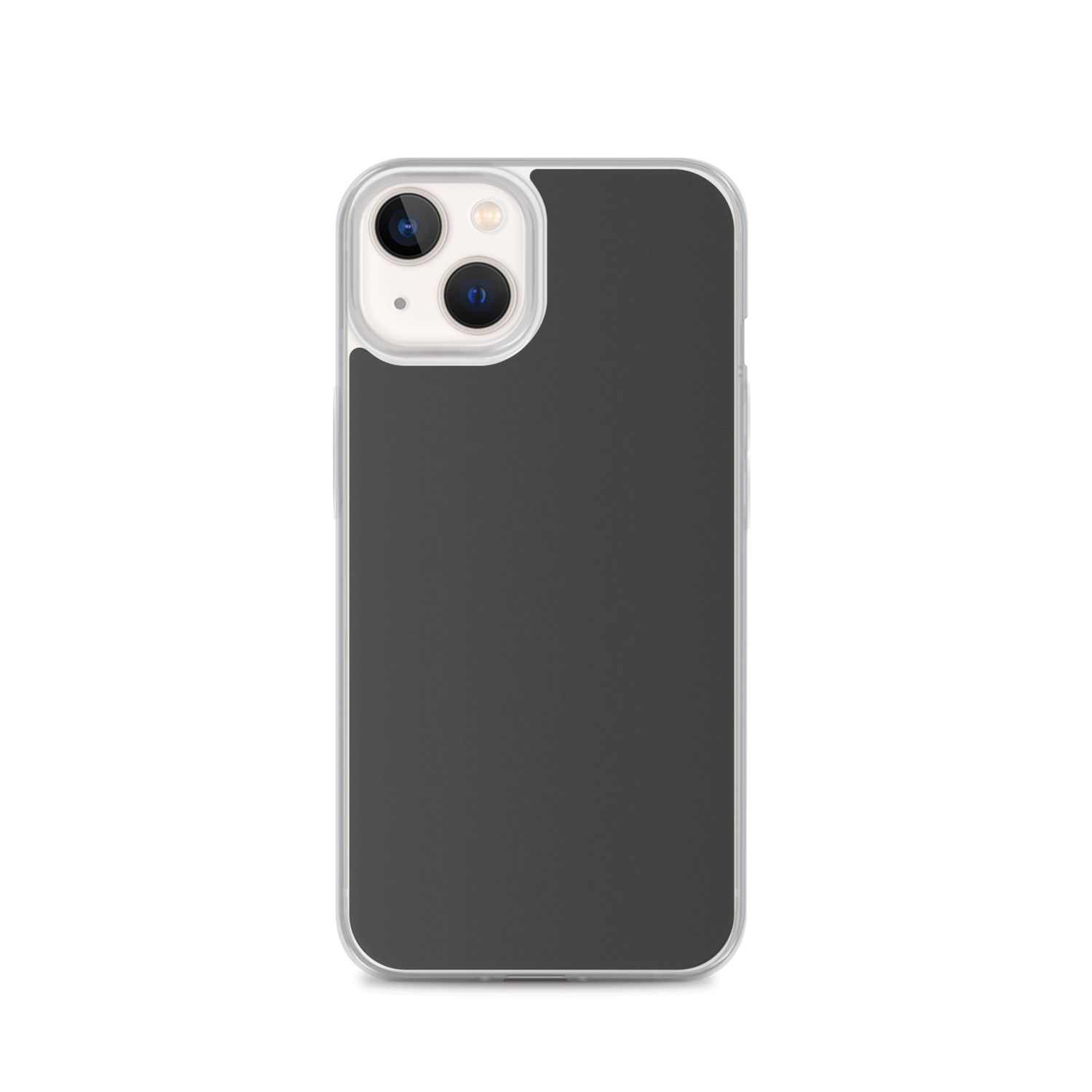 Clear Case for iPhone® - Plain Grey Phone Case