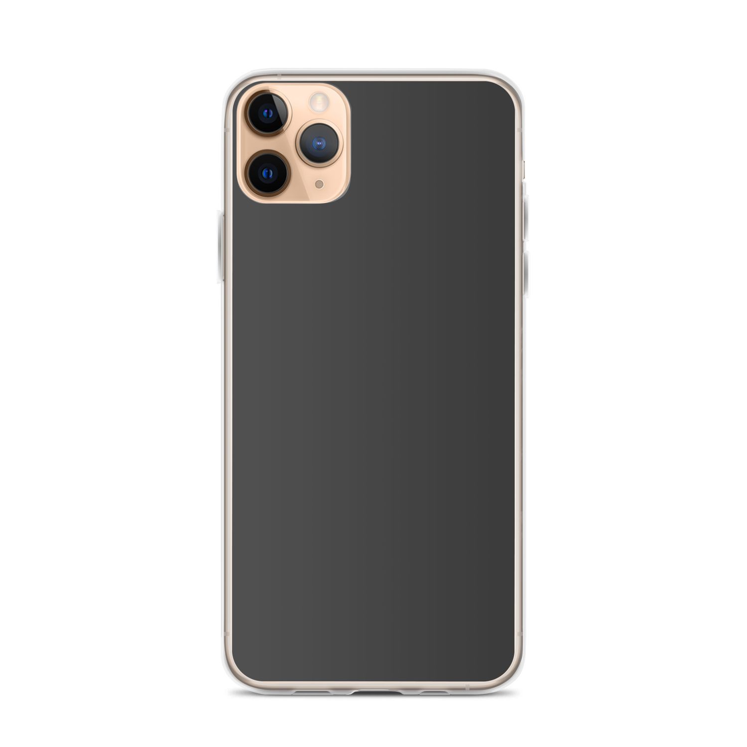 Clear Case for iPhone® - Plain Grey Phone Case