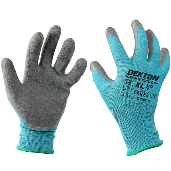 Dekton Latex Coated Supreme Flexi High Grip Work Glove - {XL}