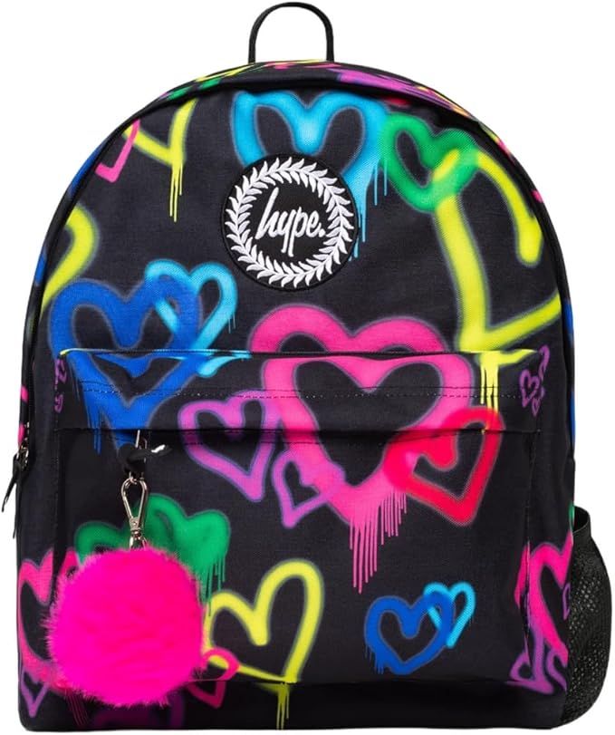 hype Girl&#39;s Graffiti Hearts Backpacks, One Size