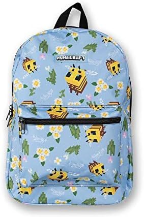 Minecraft Honey Bee Backpack, fits A4 with internal padded laptop/tablet pouch