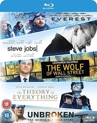 Everest/Steve Jobs/Wolf Of Wall Street/Theory Of Everything (18) 5 disc