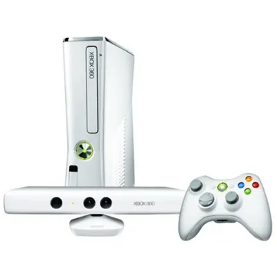 Xbox 360S (Slim) Console 4GB, White S.E +Kinect (No Game), Unboxed