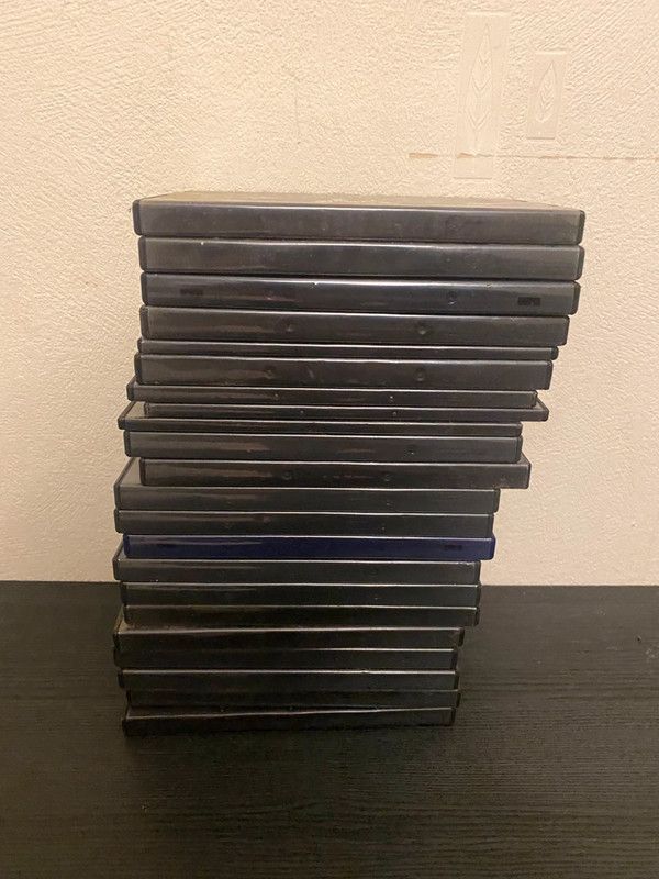 Donated - 22 empty Black DVD cases X22