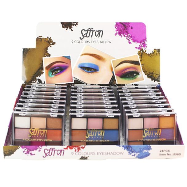 Saffron 9 Colours Eyeshadow - Assorted - Sold as Singles