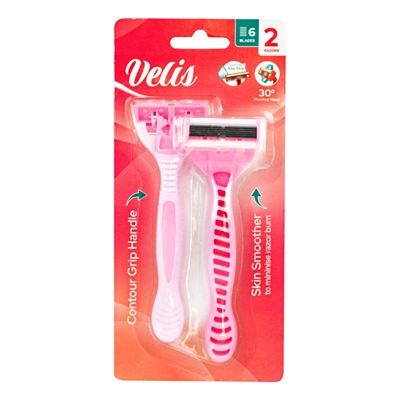 Womens 6 Blade Razor 2 Pack