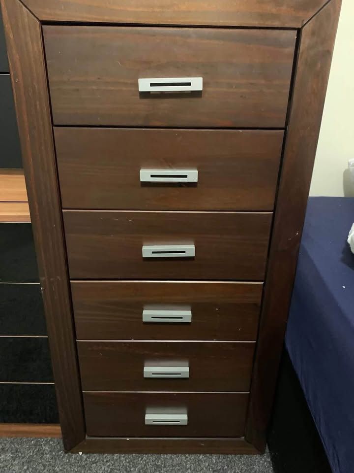 Tall Antique solid wood with 6 Draws