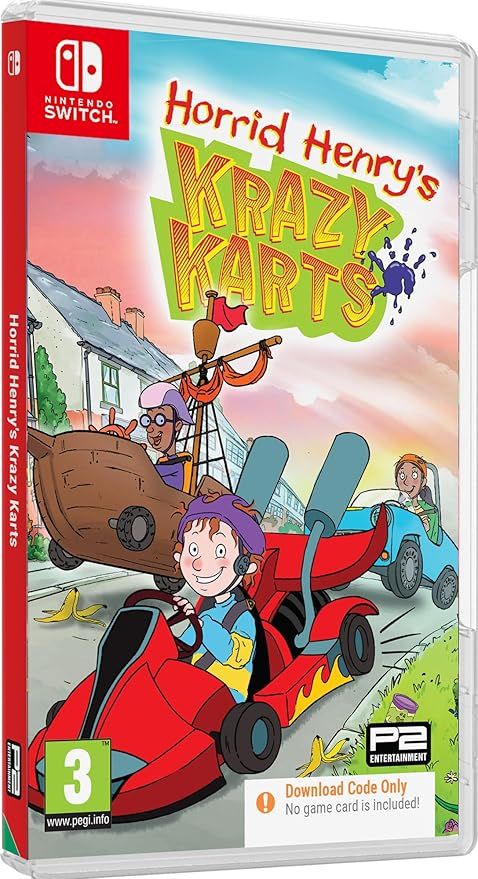 Horrid Henry&#39;s Krazy Karts (CIAB - Code In A Box) - Switch