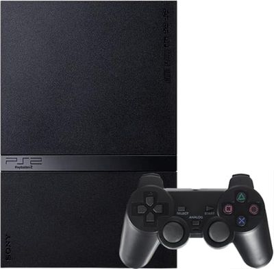 Playstation 2 Slimline Console, Black, Discounted