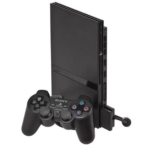 Playstation 2 Slimline Console, Black, Unboxed