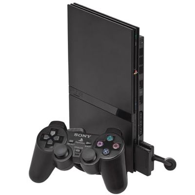 Playstation 2 Slimline Console, Black, Unboxed