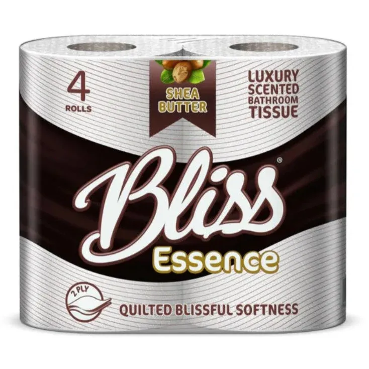 Bliss Essence Shea Butter Toilet Paper 4 Roll Pack