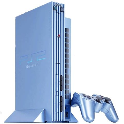 Playstation 2 Console, Aqua Blue (With 1 Pad), Unboxed