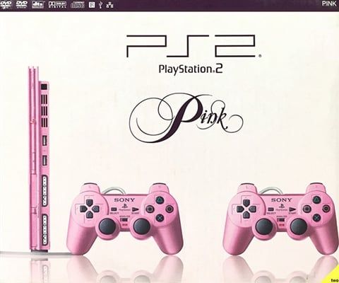 Playstation 2 Slimline Console, Pink (With 2 Pads), Boxed