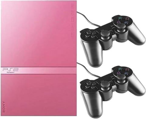 Playstation 2 Slimline Console, Pink (With 2 Pads), Discounted