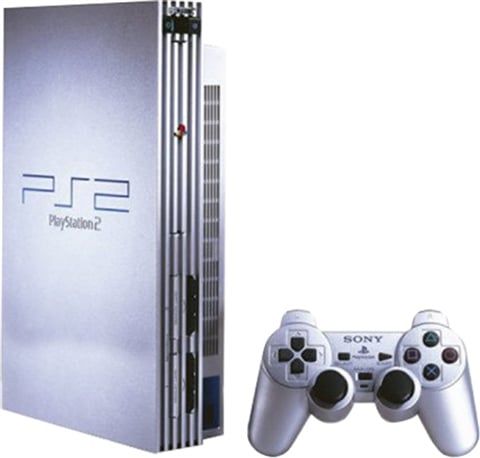 Playstation 2 Console, Silver (With 2 Pads), Unboxed