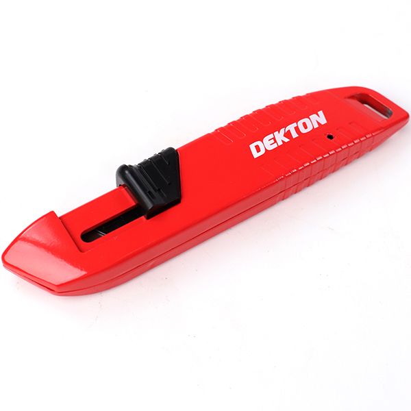 Dekton Self-Retracting Knife – Safety Utility Knife with Automatic Blade Retraction | Ergonomic Handle | Ideal for Cutting Tasks, DIY, and Professional Use | Durable and Easy to Carry