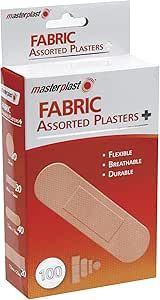 Masterplast Assorted Fabric Plasters, Flexible, Durable Pack Of 100