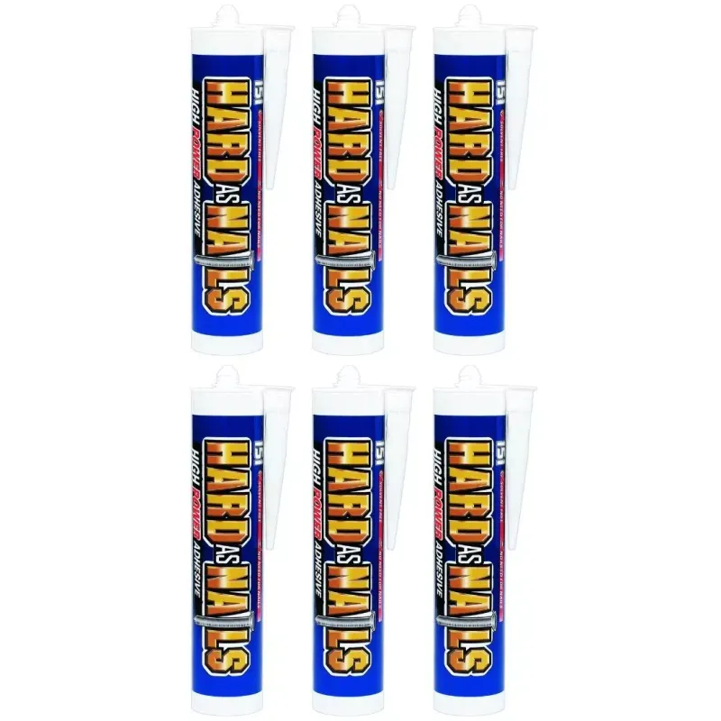 151 Hard As Nails High Power Interior Adhesive Sealant 280ML - Pack of 6