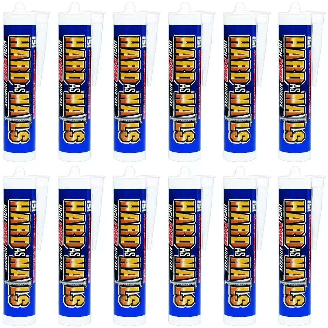151 Hard As Nails High Power Interior Adhesive Sealant 280ML - Pack of 12