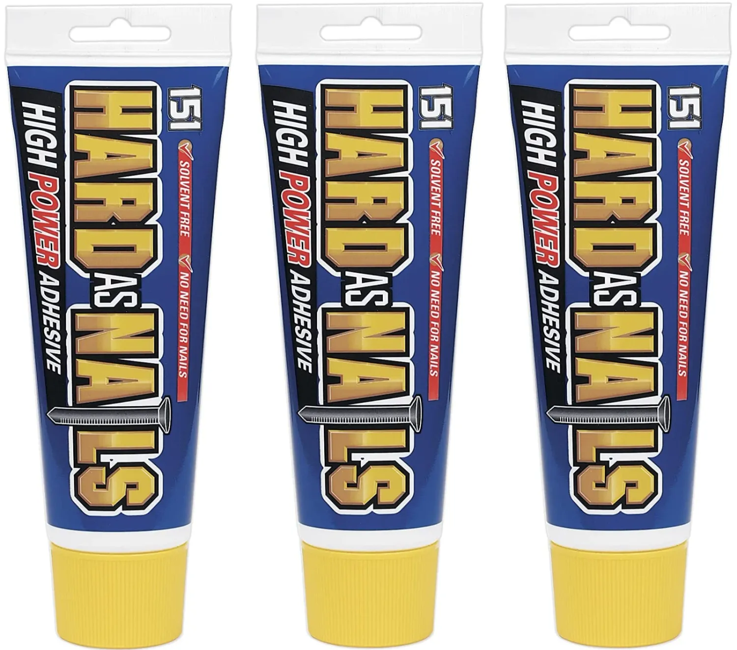 151 Hard As Nails High Power Adhesive Tube Interior - 180ml X 3