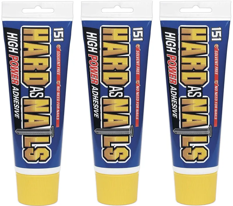 151 Hard As Nails High Power Adhesive Tube Interior - 180ml X 3