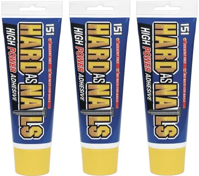 151 Hard As Nails High Power Adhesive Tube Interior - 180ml X 3
