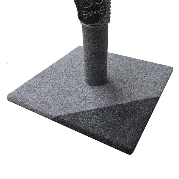 Charcoal Felt Cat Post