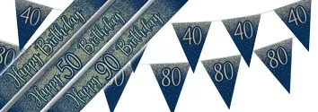 Coming Soon Metallic Glitter Navy Gold