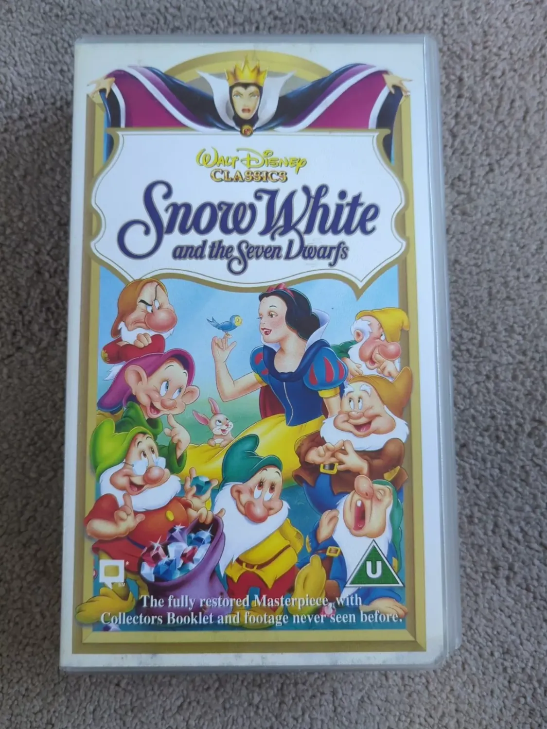 Walt Disney Classics VHS Snow White And The Seven Dwarfs (VHS/PAL, 1994) video