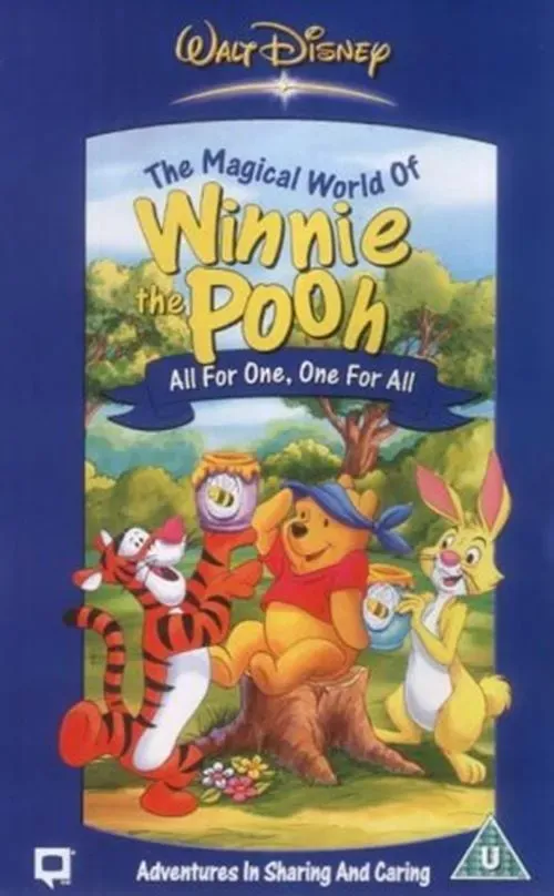 Disney MAGICAL WORLD WINNIE THE POOH - ALL FOR ONE ONE FOR ALL VHS CASSETTE Tape