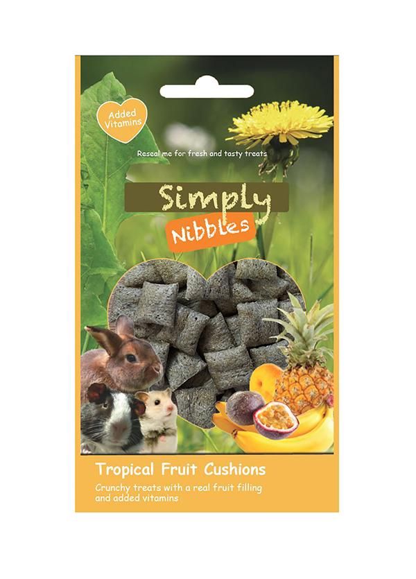 Simply Nibbles Tropical Fruit Cushions 50g