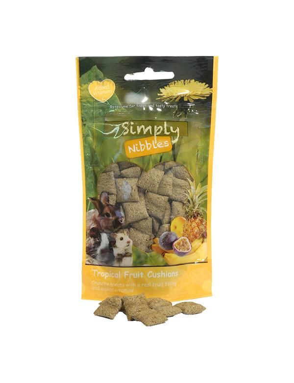 Simply Nibbles Tropical Fruit Cushions 50g