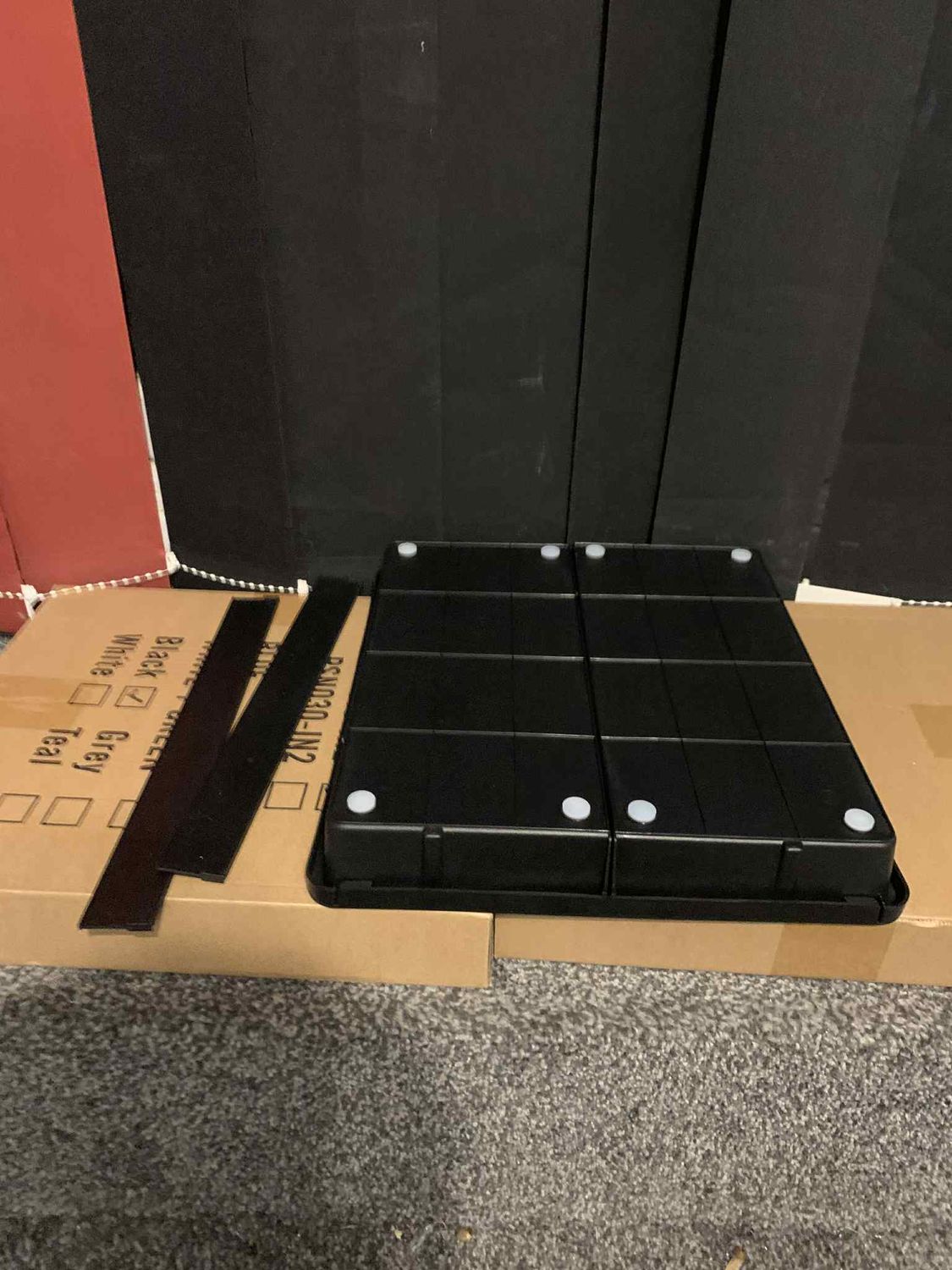 KreuRaxy Cutlery Drawer Organiser - Expandable Kitchen Drawer Storage Organiser - Black